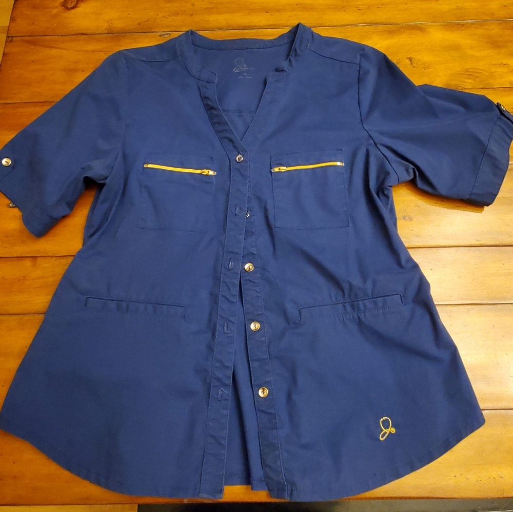 Jaanuu women's top, Navy Blue, Medium